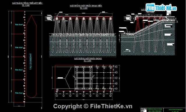 mẫu đồ án,cảng biển,đồ án cảng biển,bản vẽ cầu,cảng tầu